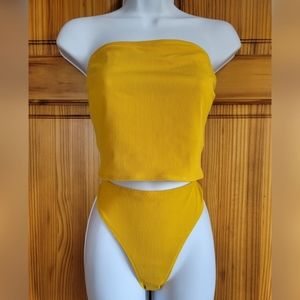 Aerie Ribbed Strapless Bikini